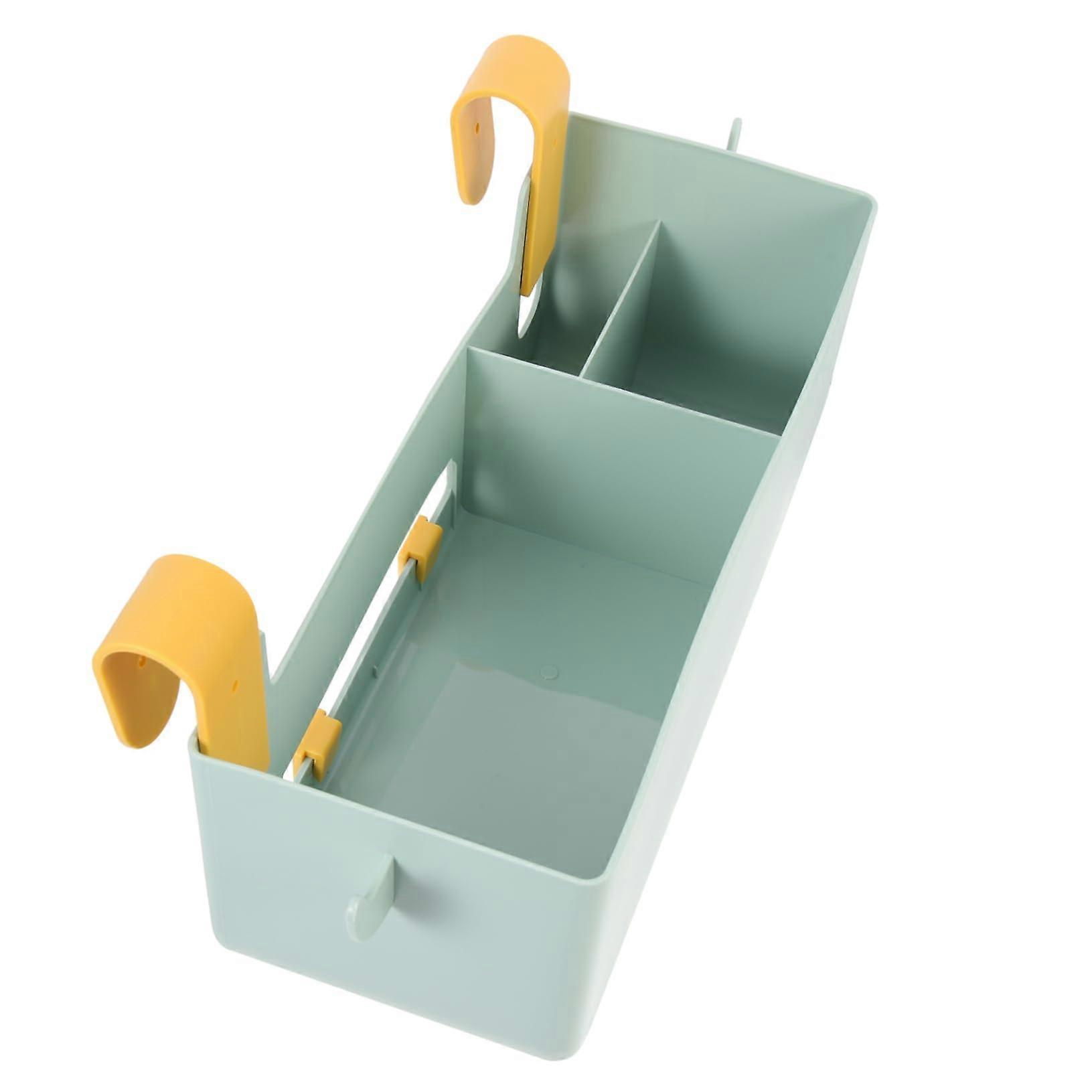Bedside Storage Organizer with MultiPocket Design and Hooks for Bunk Beds Dorm Room Green