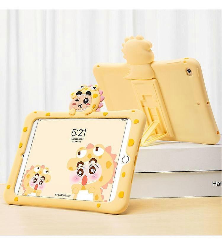 Case For Ipad Mini6 Crayon Yellow Silicone Strap Cartoon