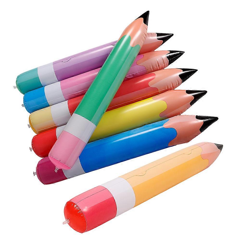 PVC Inflatable Pencil Inflatable Pencil Props for School Decorations 28Pcs