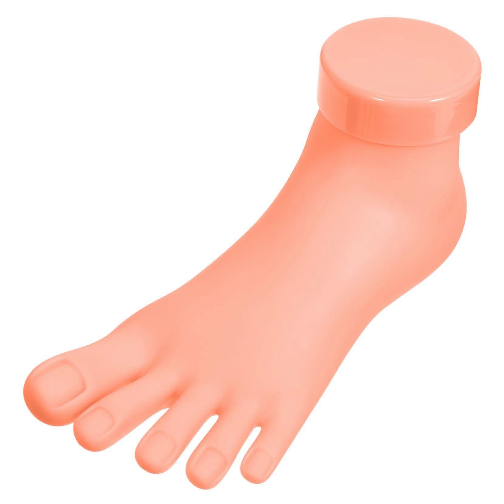 Realistic Pedicure Practice Foot Model with Accurate Toe Positioning for Nail Art Training