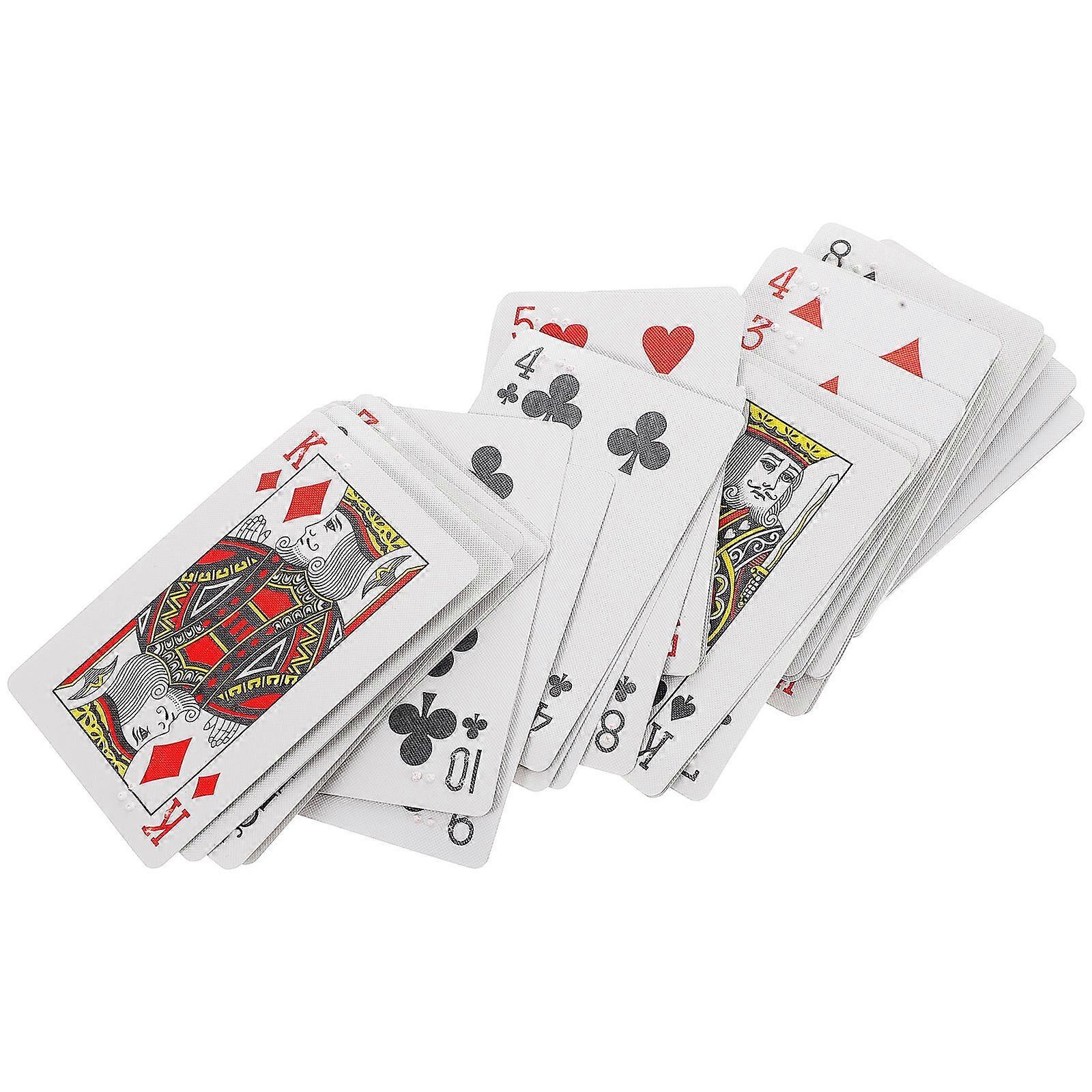 Blind Friendly Braille Playing Cards for Accessible Games 1 Deck