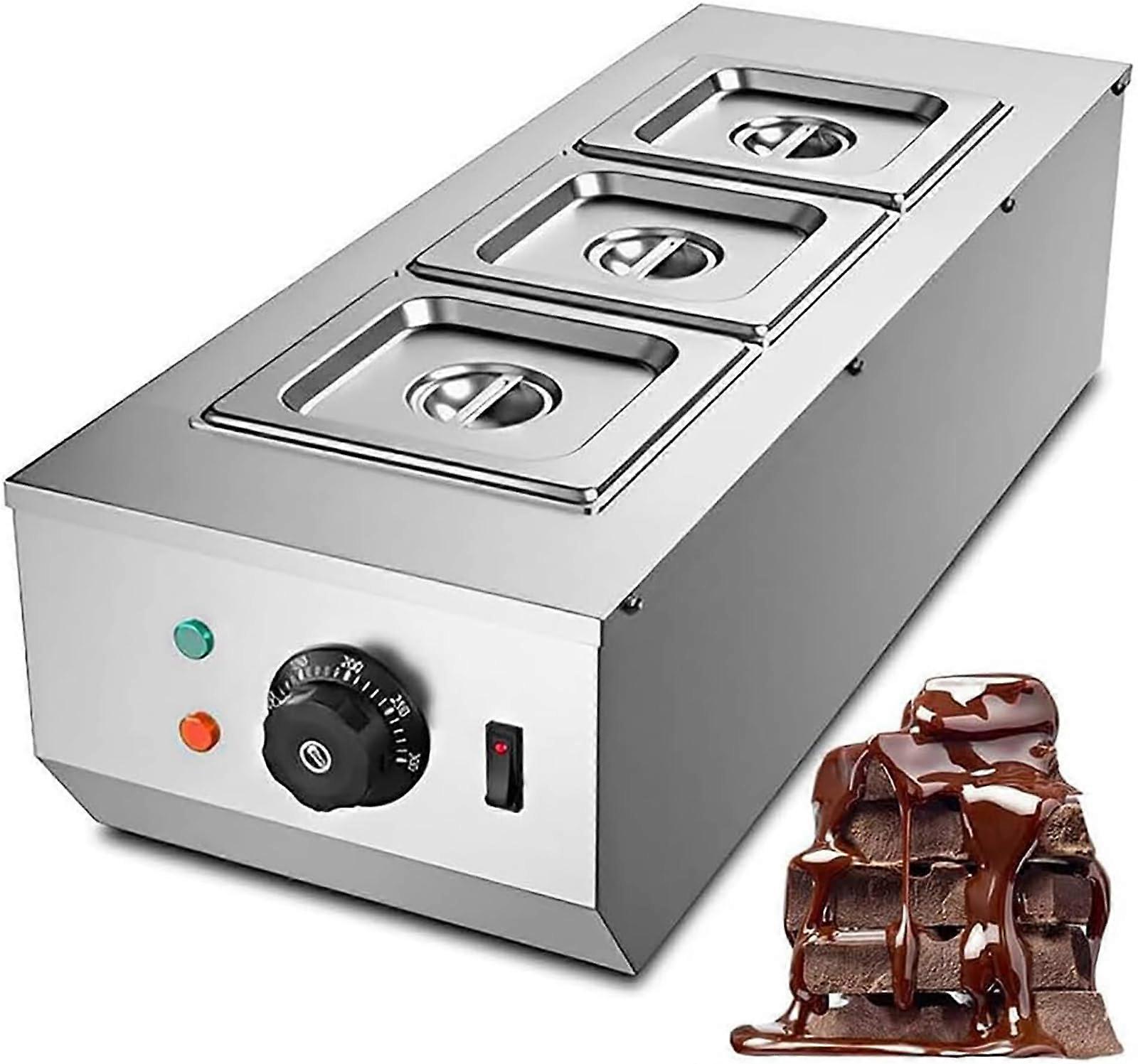 Commercial Chocolate Melter 304 Stainless Steel with Precise Temperature Control and Even Heating