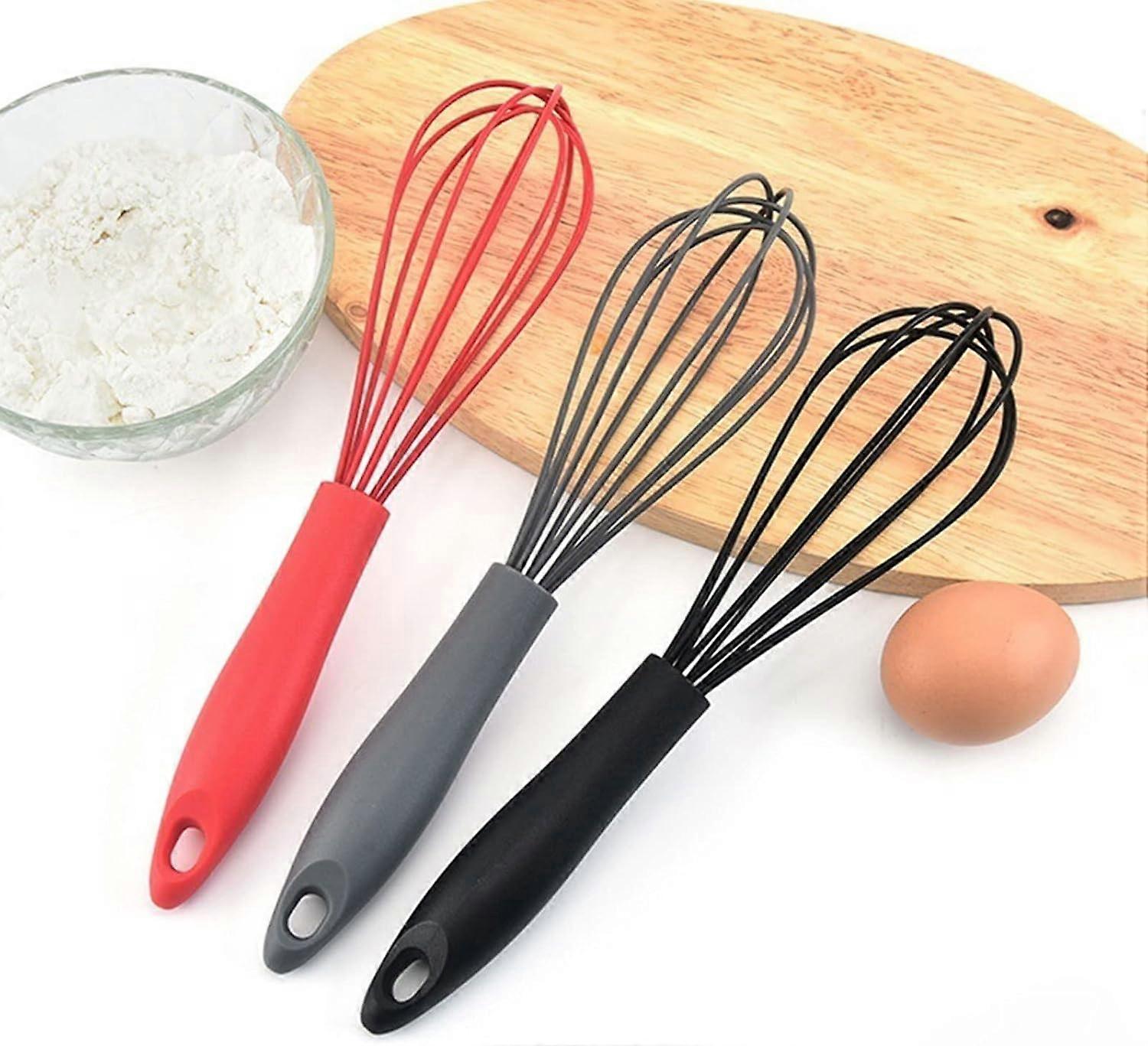 Manual Egg Beater with Rotating Handle Ergonomic Grip for Baking and Kitchen Mixing