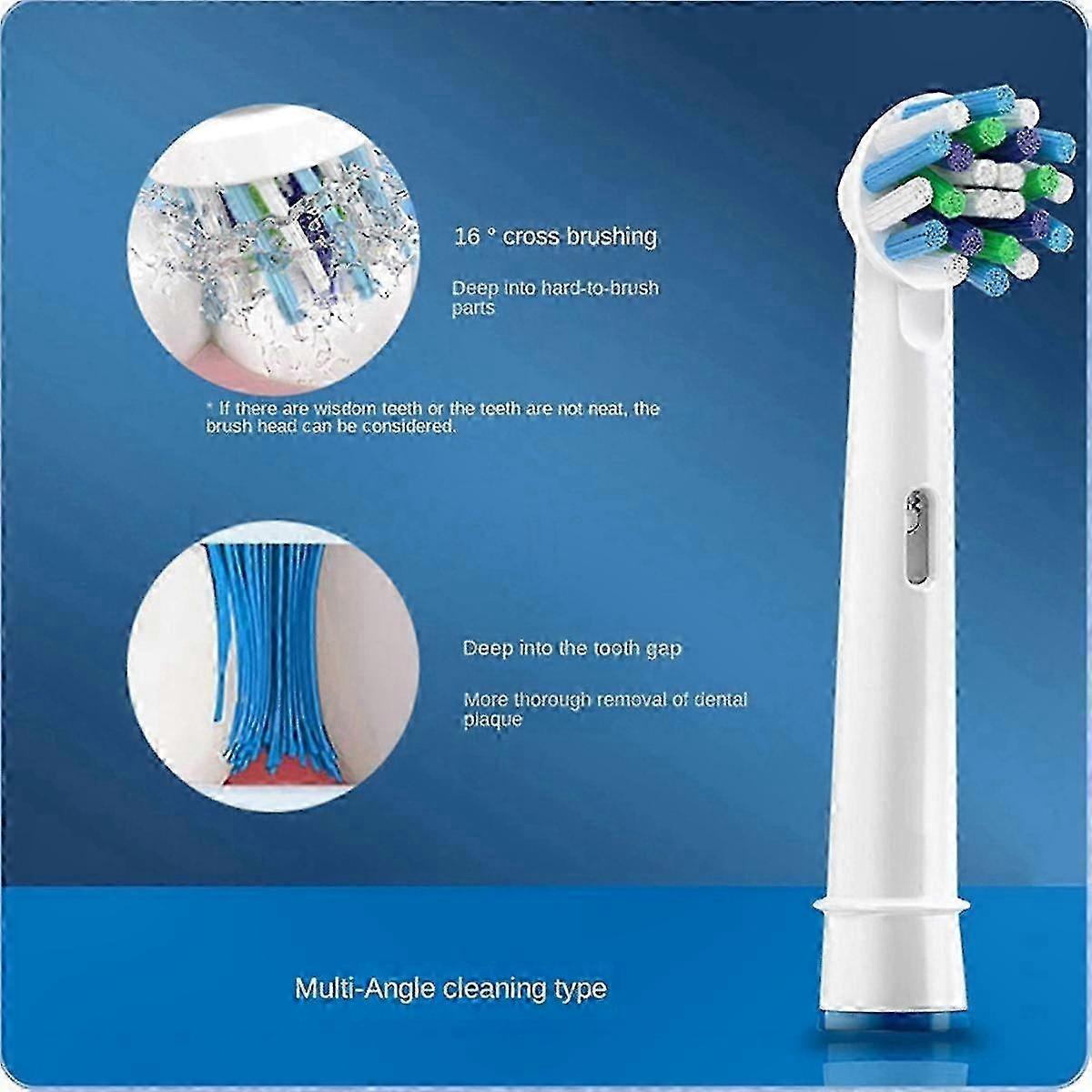 10 Pack Precision Cleaning Toothbrushes with Replaceable Heads for Detailed Care