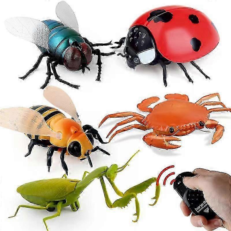 2025 Strange Simulation Remote Control Animal Infrared Tricky Remote Control Ladybug Praying Mantis Bee Toy