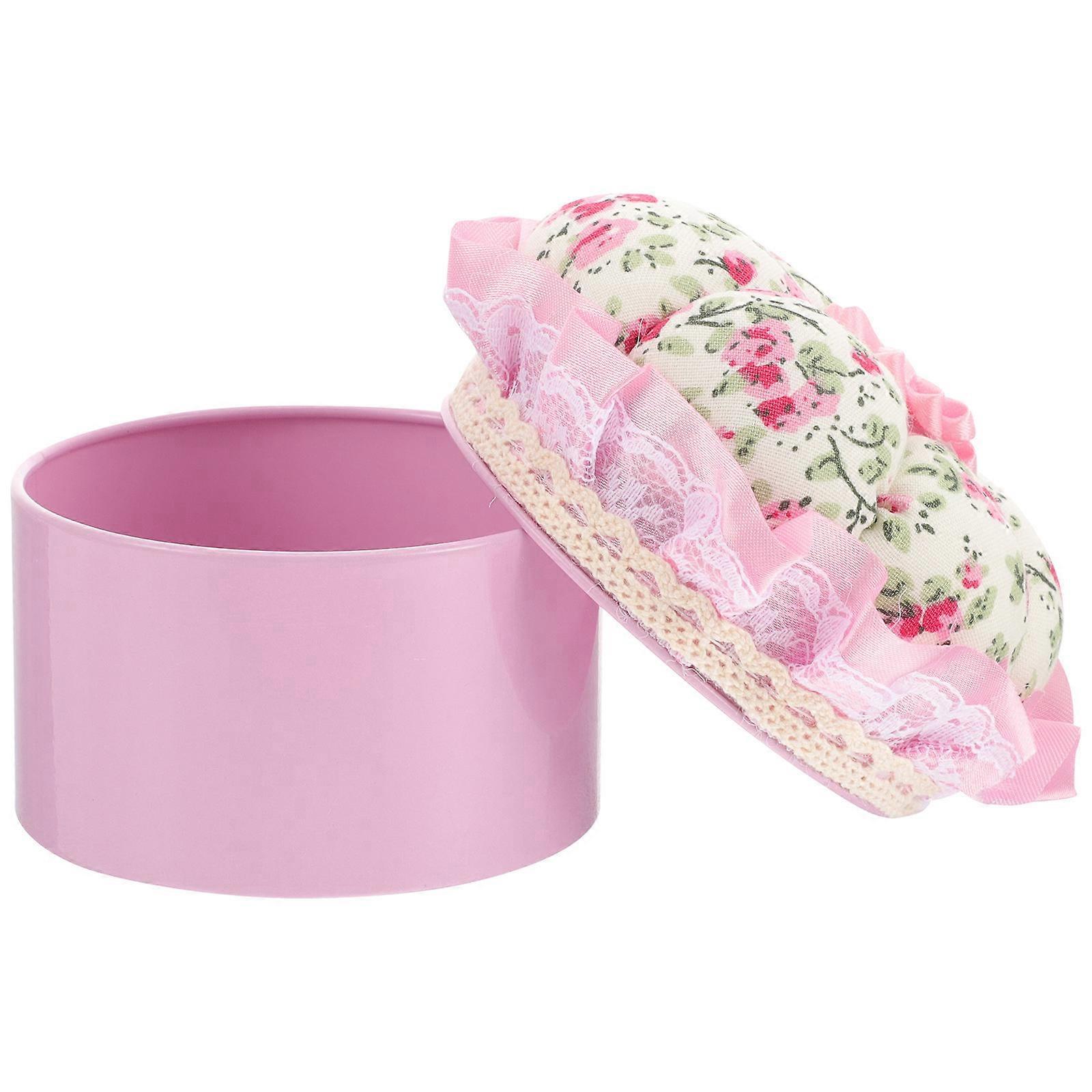 Round Needle Pin Cushion Holder for Sewing with Multi-Functional Storage