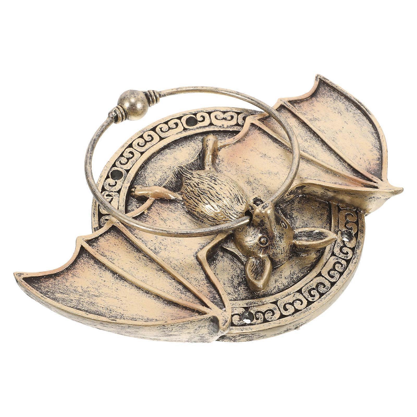 Antique Door Decor Bat Shape Knocker for Front Door 5Pcs Set