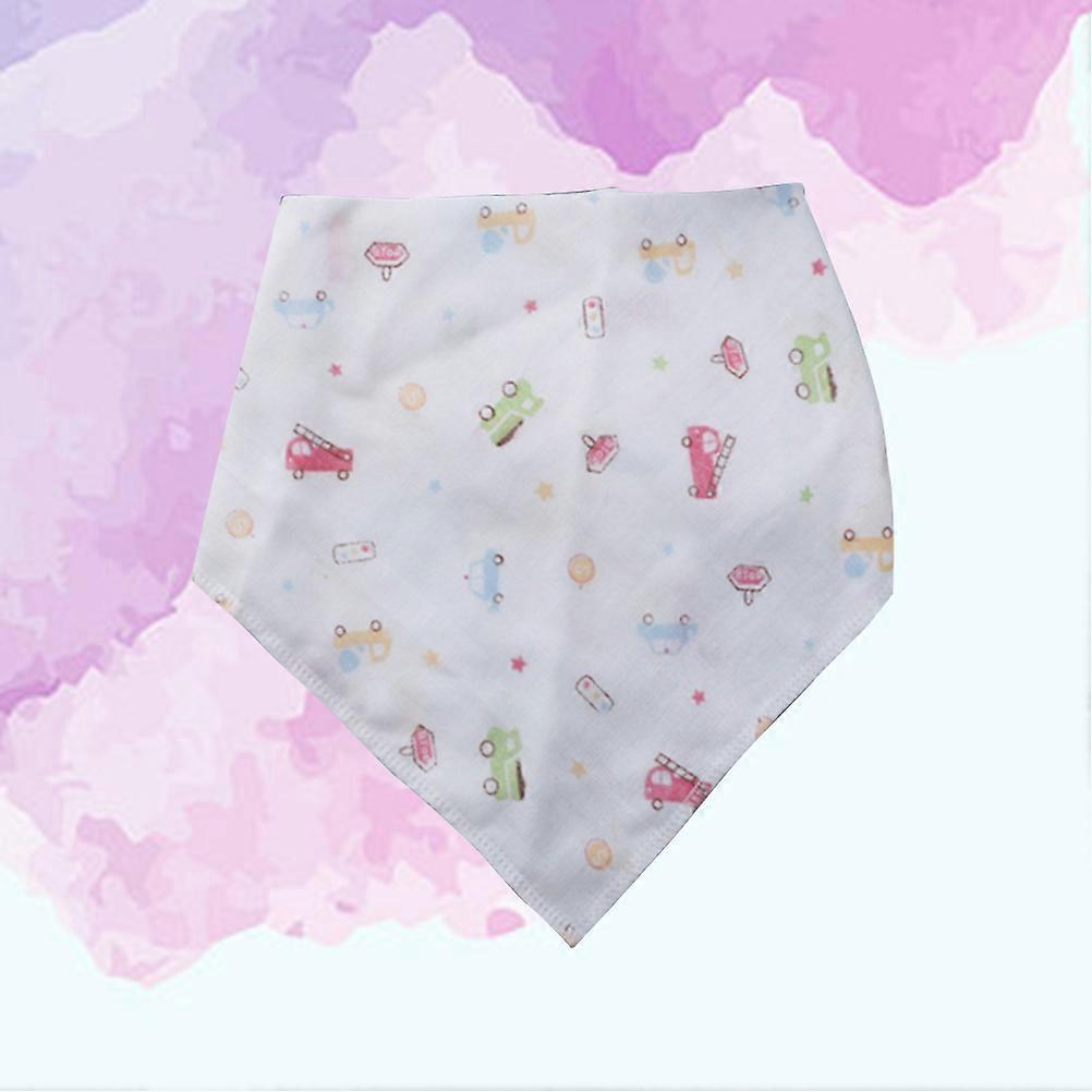 Cotton Drool Bibs for Drying Skin Absorbent Double Layer Printed Bib