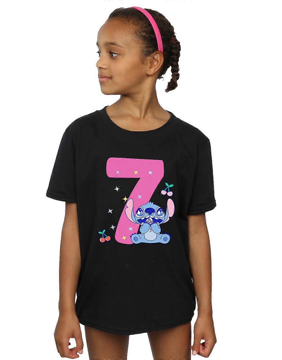 T-shirt Disney Lilo & Stitch pour le 7e anniversaire des filles