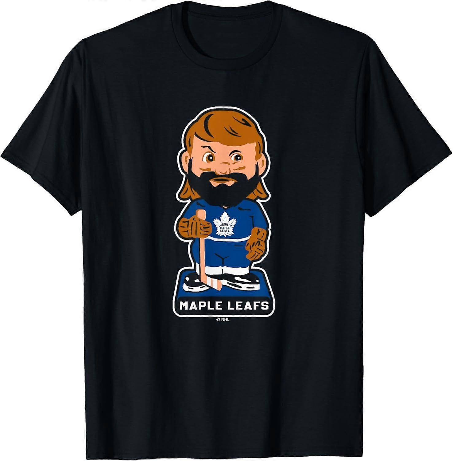 Camiseta preta com boneco do Toronto Maple Leafs (YV 3578)