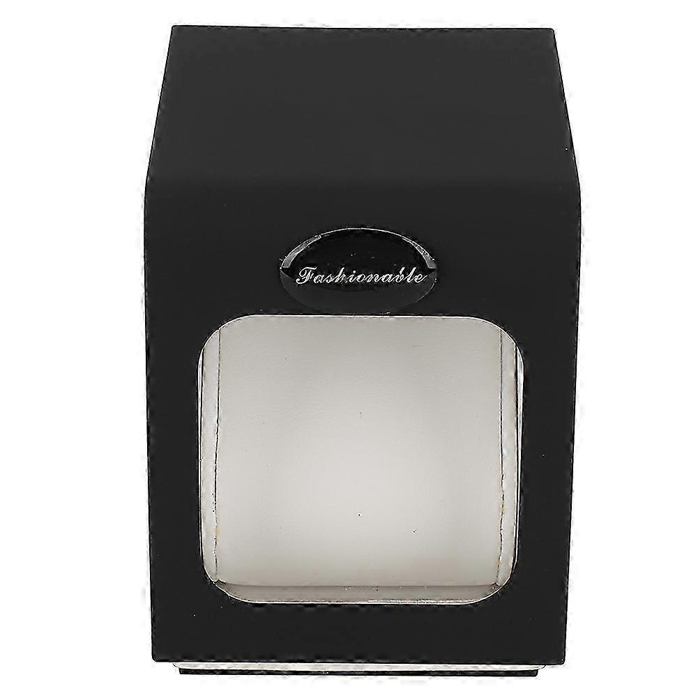 Simple Style Watch Display Storage Box Present Gift Box Case Watch Accessory (Black)