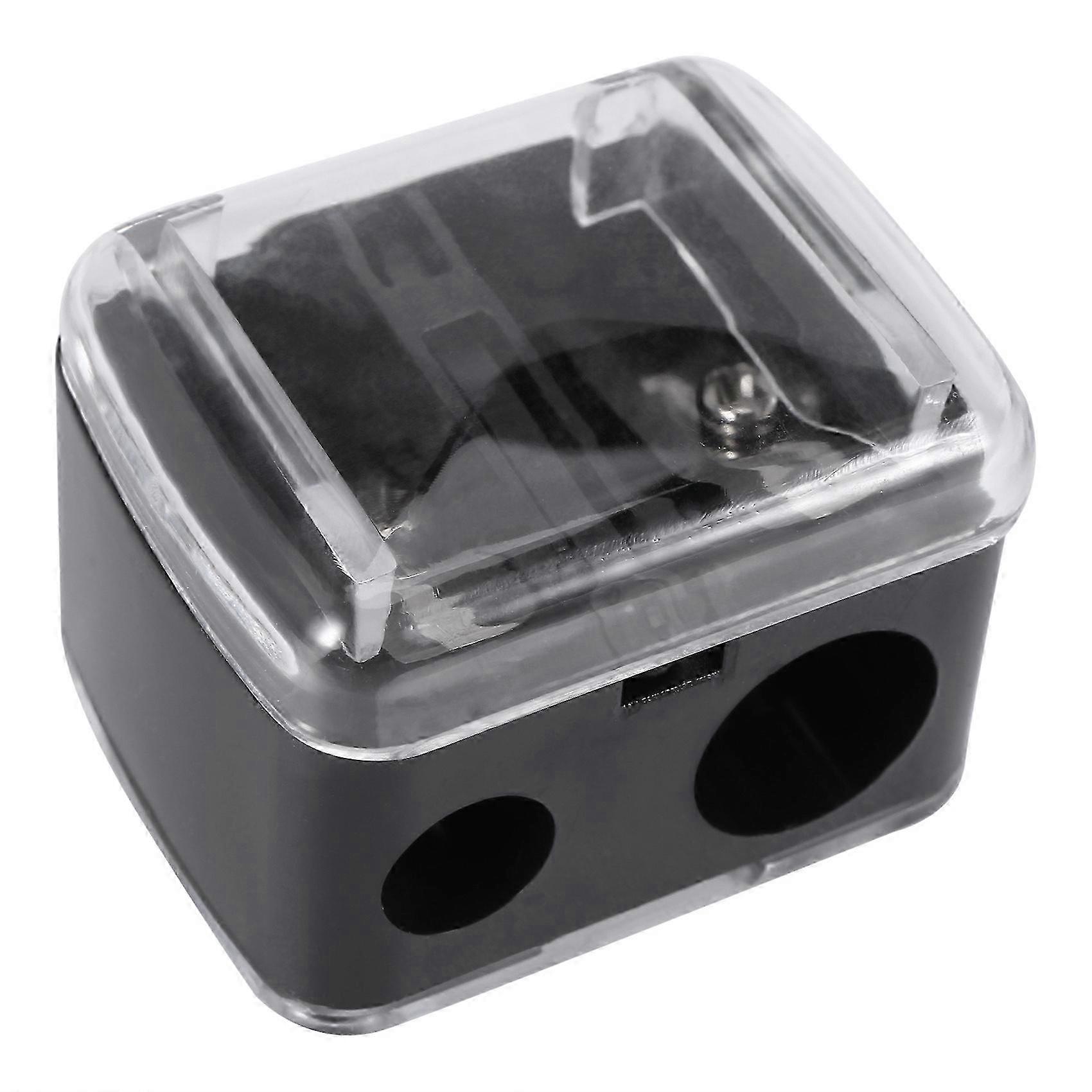 Precision Cosmetic Pencil Sharpener for Eyebrow Eyeliner 2 Holes