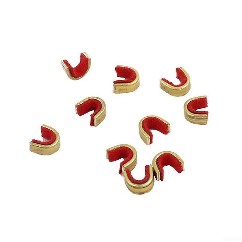 Archery String Nock Points Brass with Nylon Protection for Compound and Recurve Bows 6pcs