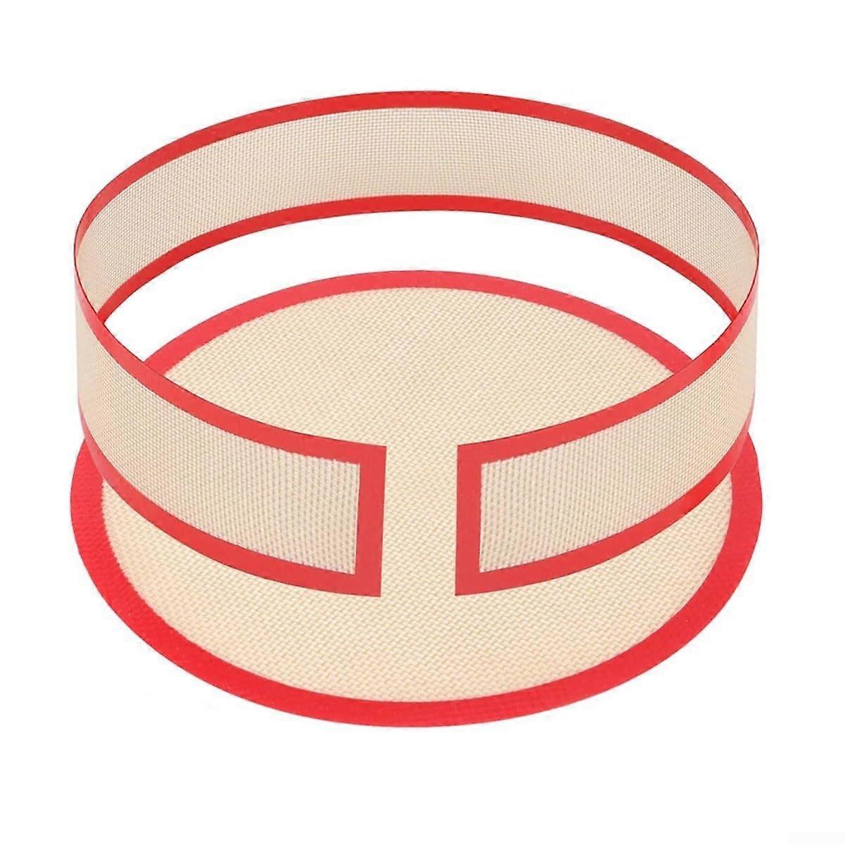 Silicone Baking Mat for 9 Inch Springform Pan Liner, Nonstick Leak Proof, Easy Cake Release, Red