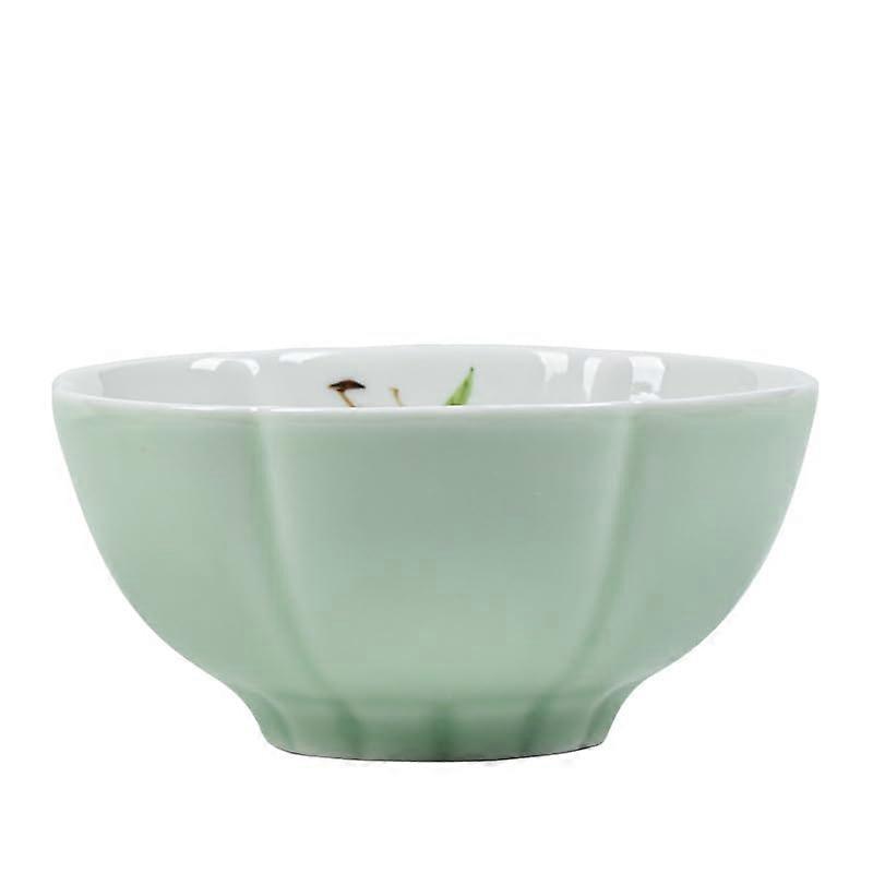 Hand Painted Ceramic Tea Cup 55ml Lychee Flower Design for Elegant  Tea Tasting