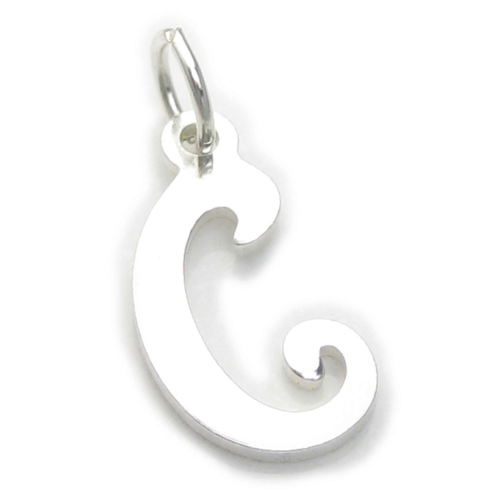 Letter C Initial sterling silver charm .925 x1 Letters Initials charms