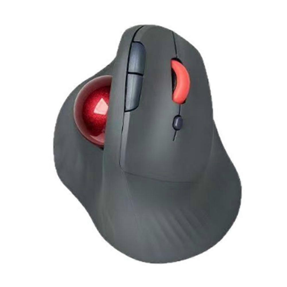 Wireless Trackball Mouse Vertical Rechargeable Rollerball Mouse Ergonomic Slient Clikc Gaming Mouse