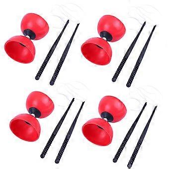 Sensory Training Equipment, Double-Headed Diabolo, Entertainment Products for Children, Students and the Elderly Yellow