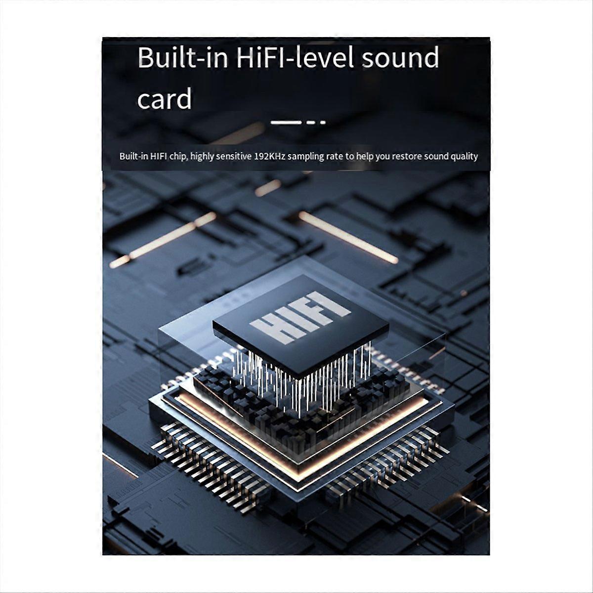 USB-mikrofon Professionel skrivebordsmikrofon med lydløs lyd