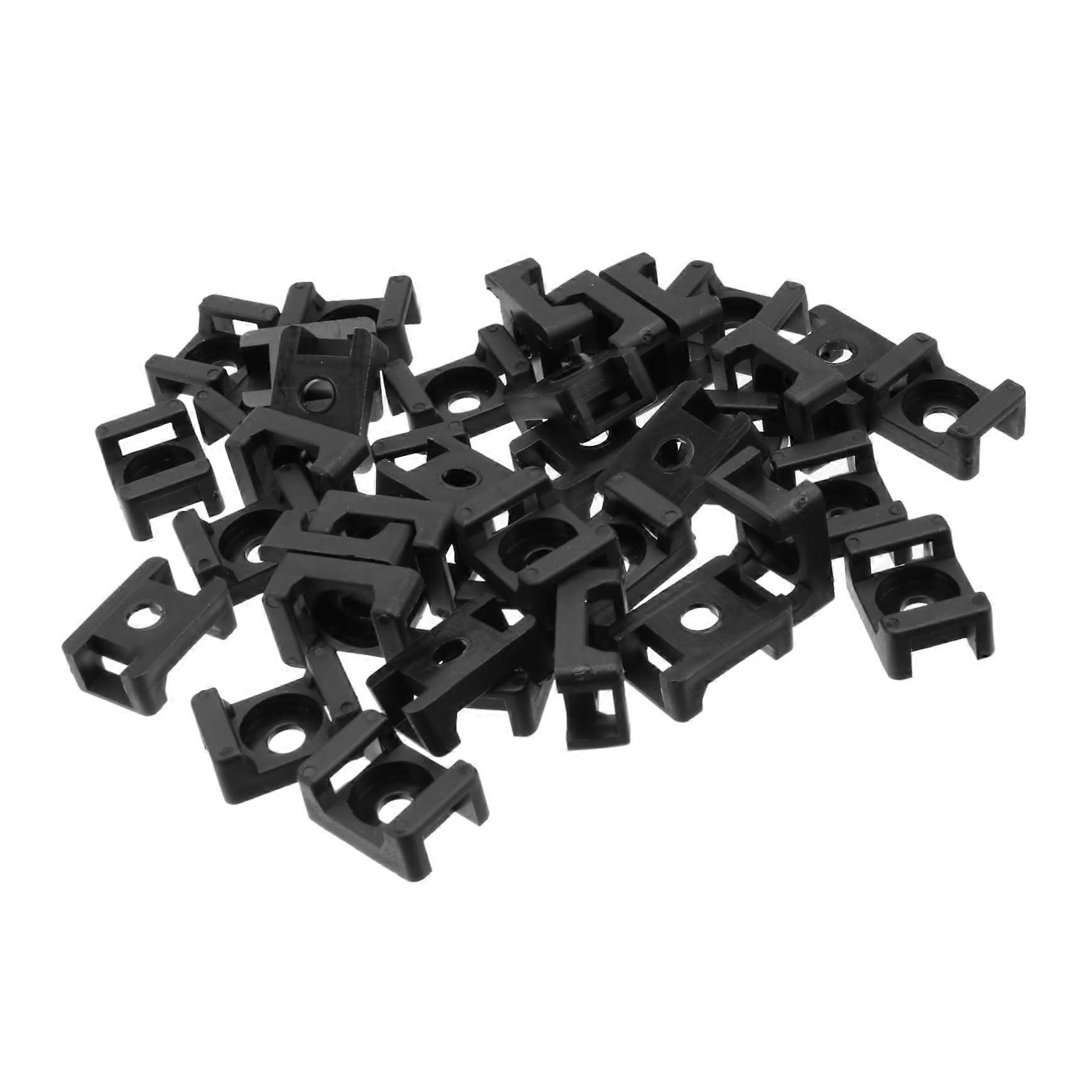 Cable Tie Mount Saddle Holder Nylon Screw Base for Secure Wire Management and Easy Installation