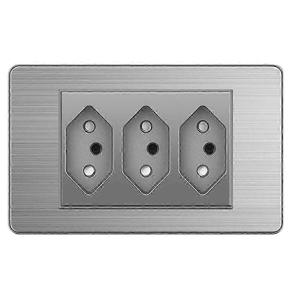 Brazilian Standard Socket Light Switch Socket Wall Power Socket 10A Fast Charge 3 BR Socket