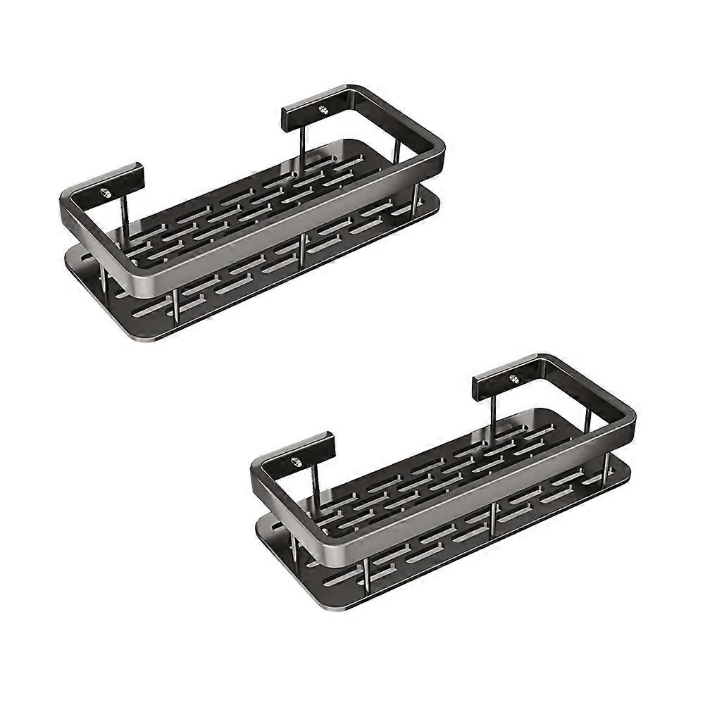 Bathroom Shelf Triangular Shelf Punch-Free Corner Shelf Suction Cup Tripod 2 Pcs