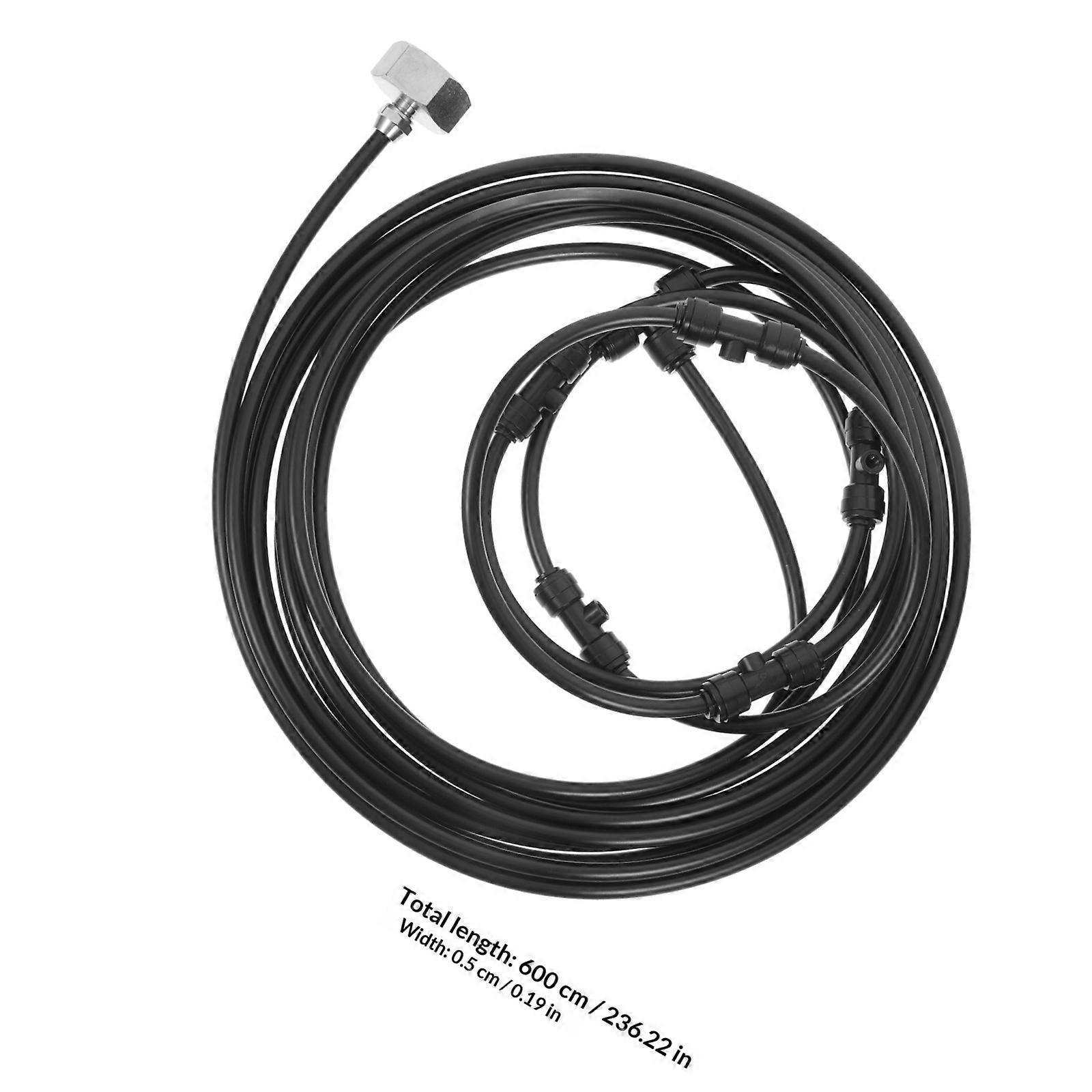 Portable Misting Fan For Summer Days With Adapter Connection 1 Set Patio Use Cooling