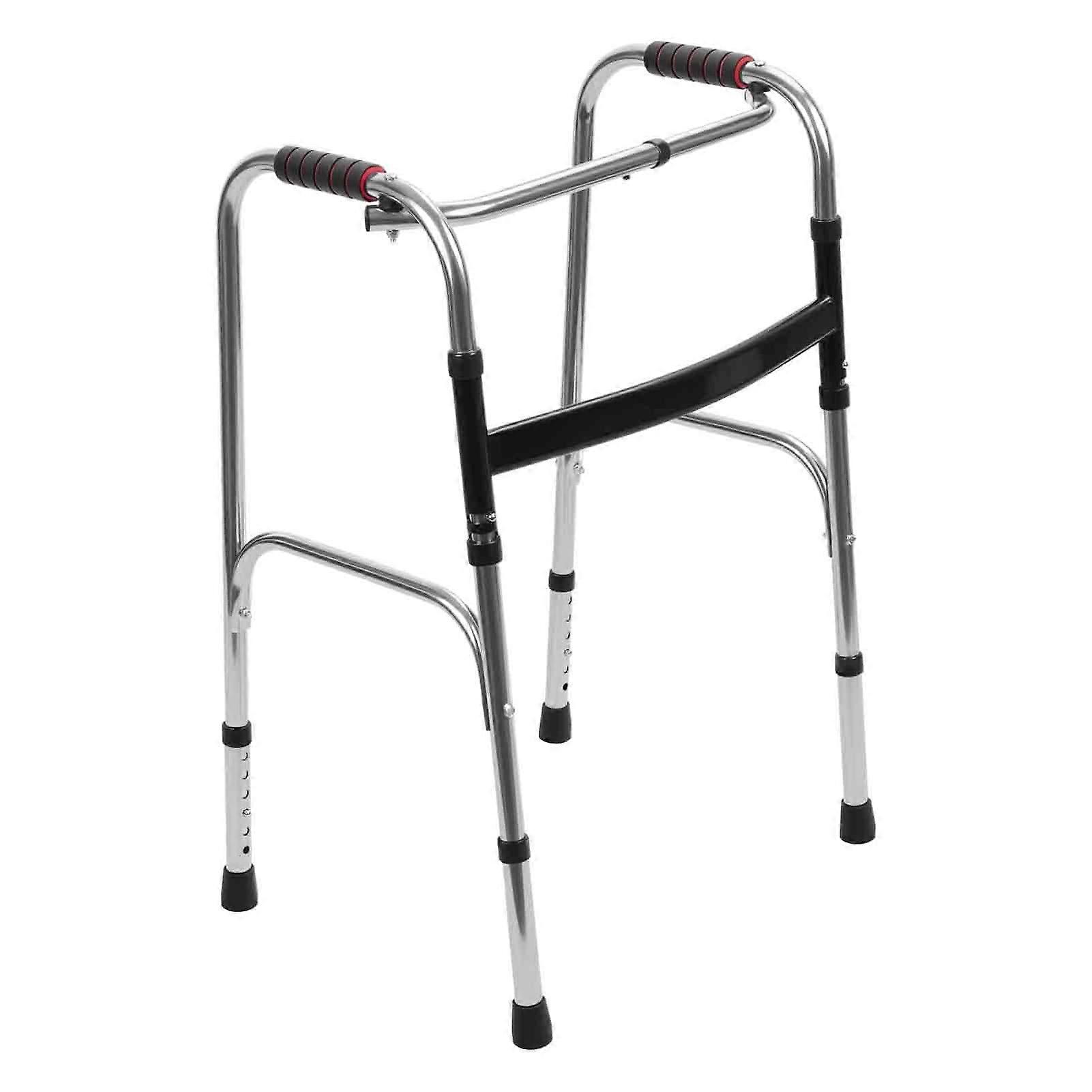 Lightweight Folding Walker for Seniors with Wheels, Height Adjustable, Compact Foldable Design for Elderly Mobility
