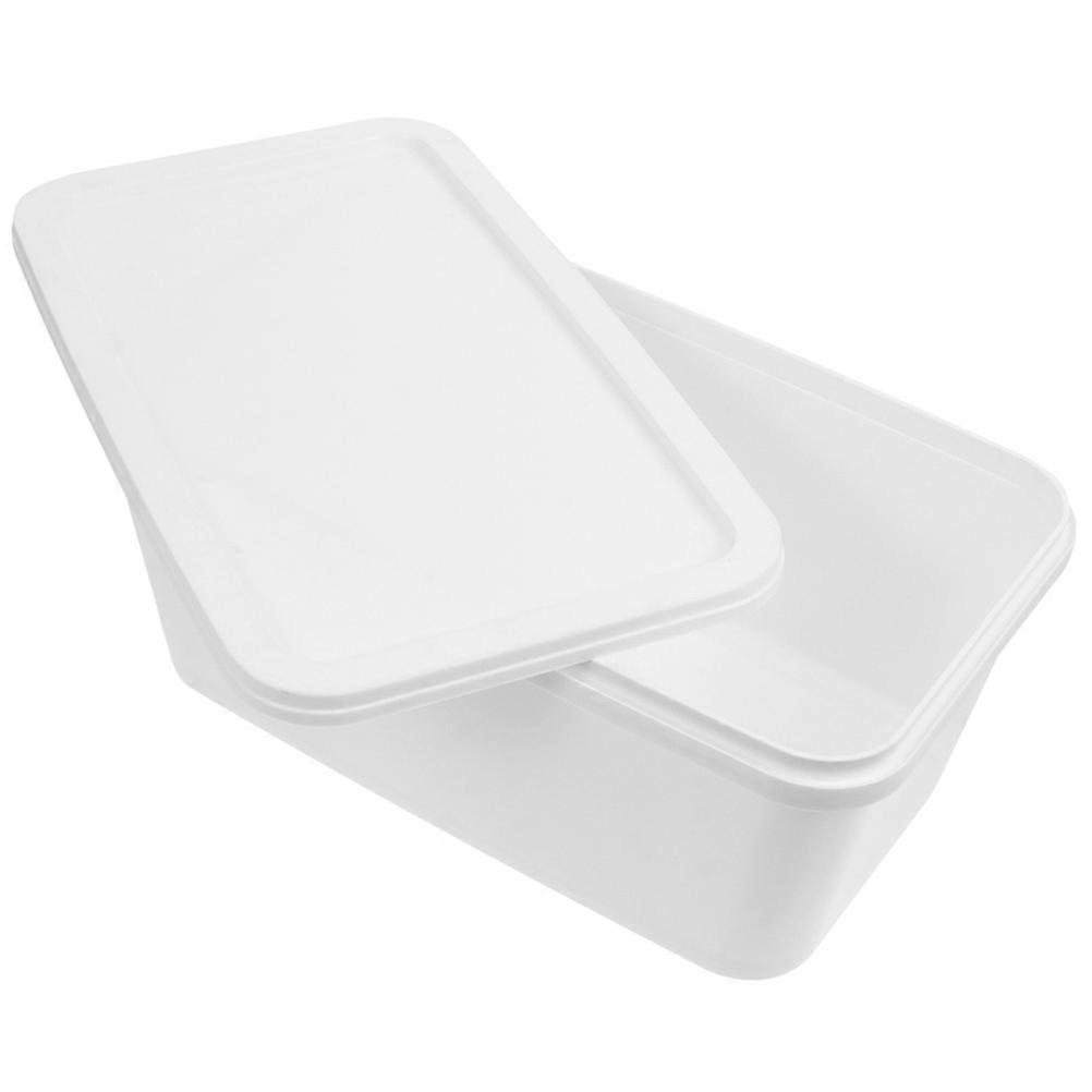 Ice Cream Preservation Box Storage Container for Storage White