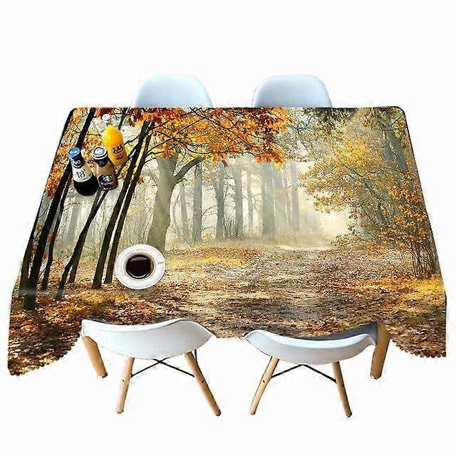 Tablecloth Style 1355 Anti-Stain Waterproof Rectangular Kitchen Dining Table Home Decoration