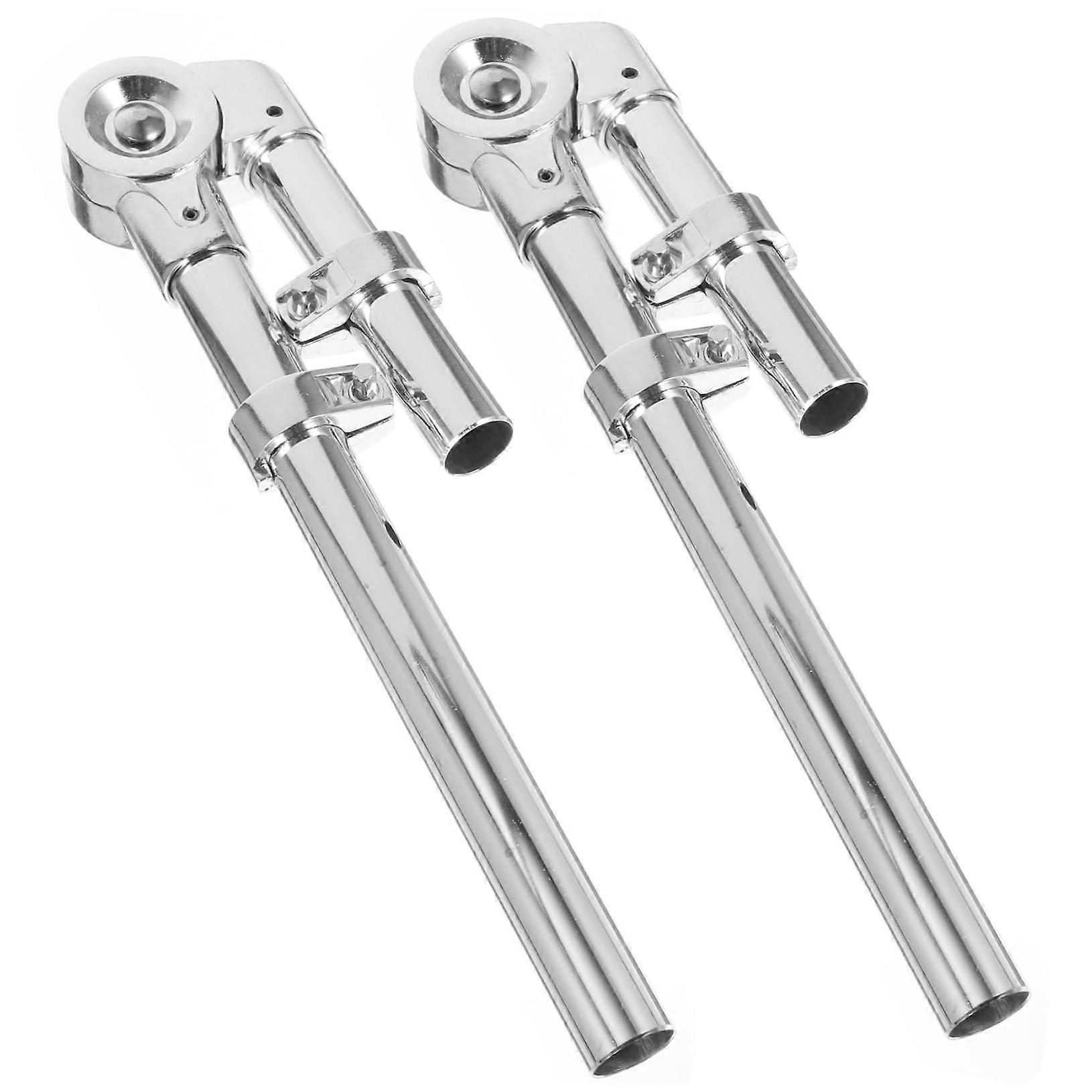 Adjustable Tom Drum Stand Brackets Pair with Quick Clamp for Secure Lightweight Mounting