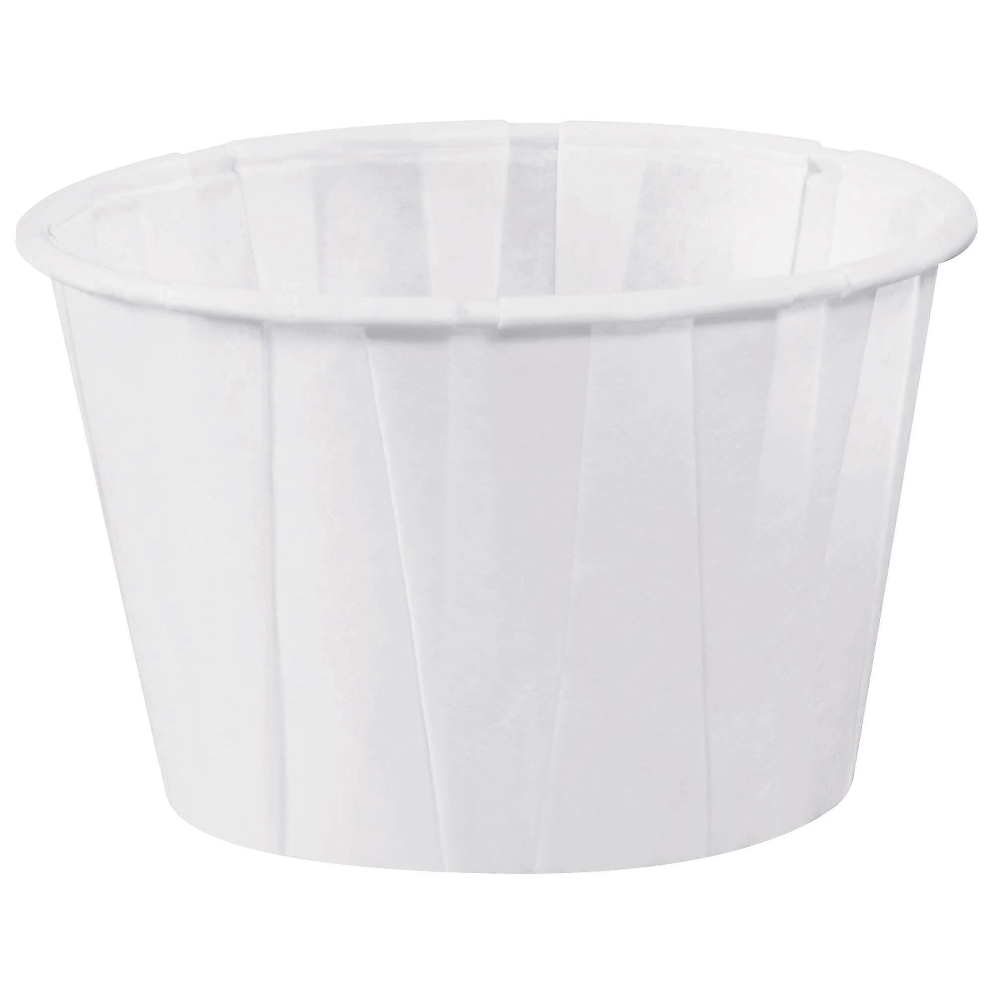 Paper Portion Cups 2 oz White Bulk 5000ct Disposable Condiment Cups for Consistent Portion Control
