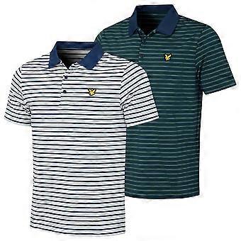 Lyle & Scott Herr 2026 Randig Stretchig Mångsidig Golfpolo