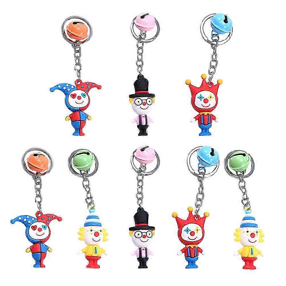 Clown Shape Creative Keychain Pendant Set