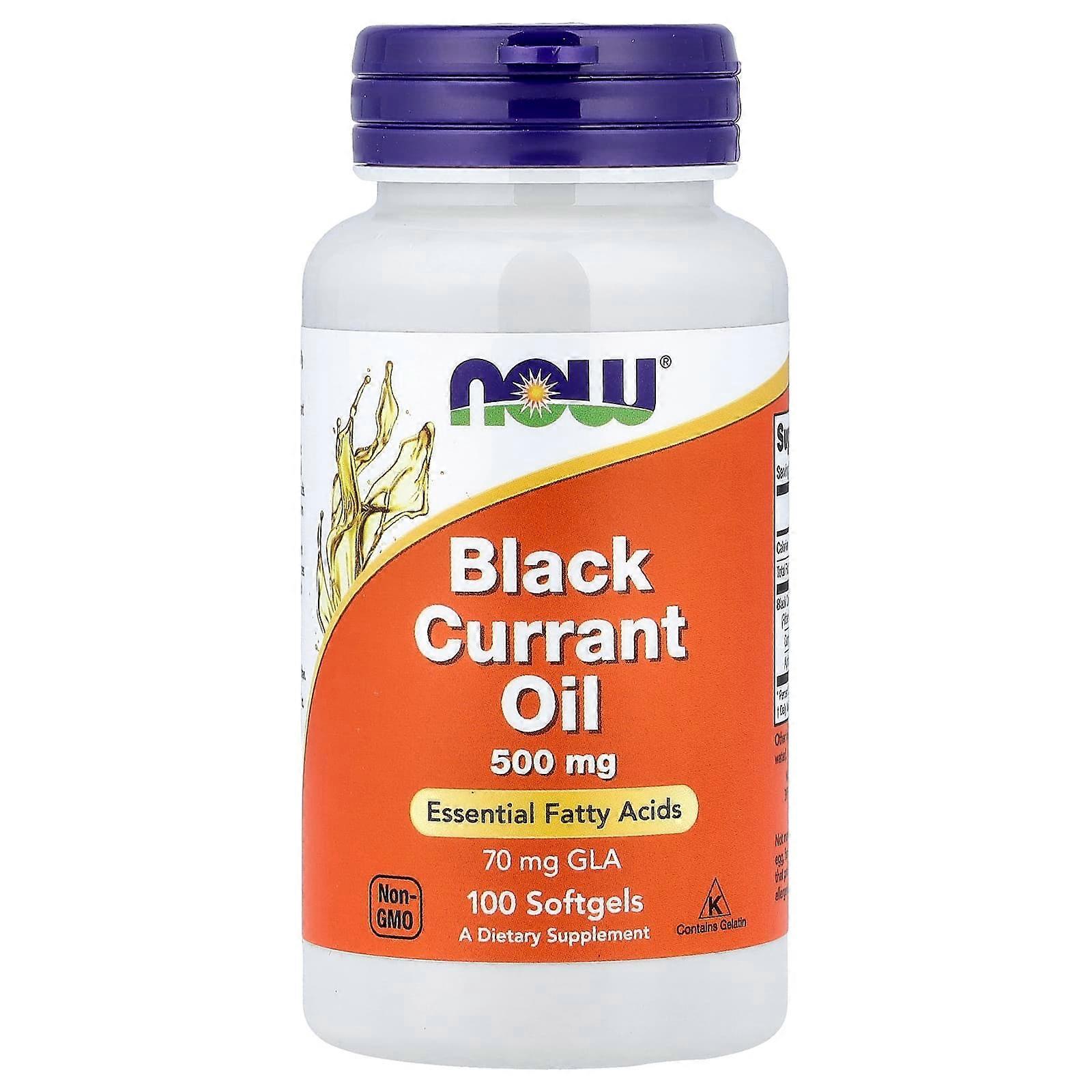 NOW Foods, Black Currant Oil, 500 mg, 100 Softgels