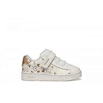 Scarpe Geox B Eclyper per bambini, colore bianco/oro.