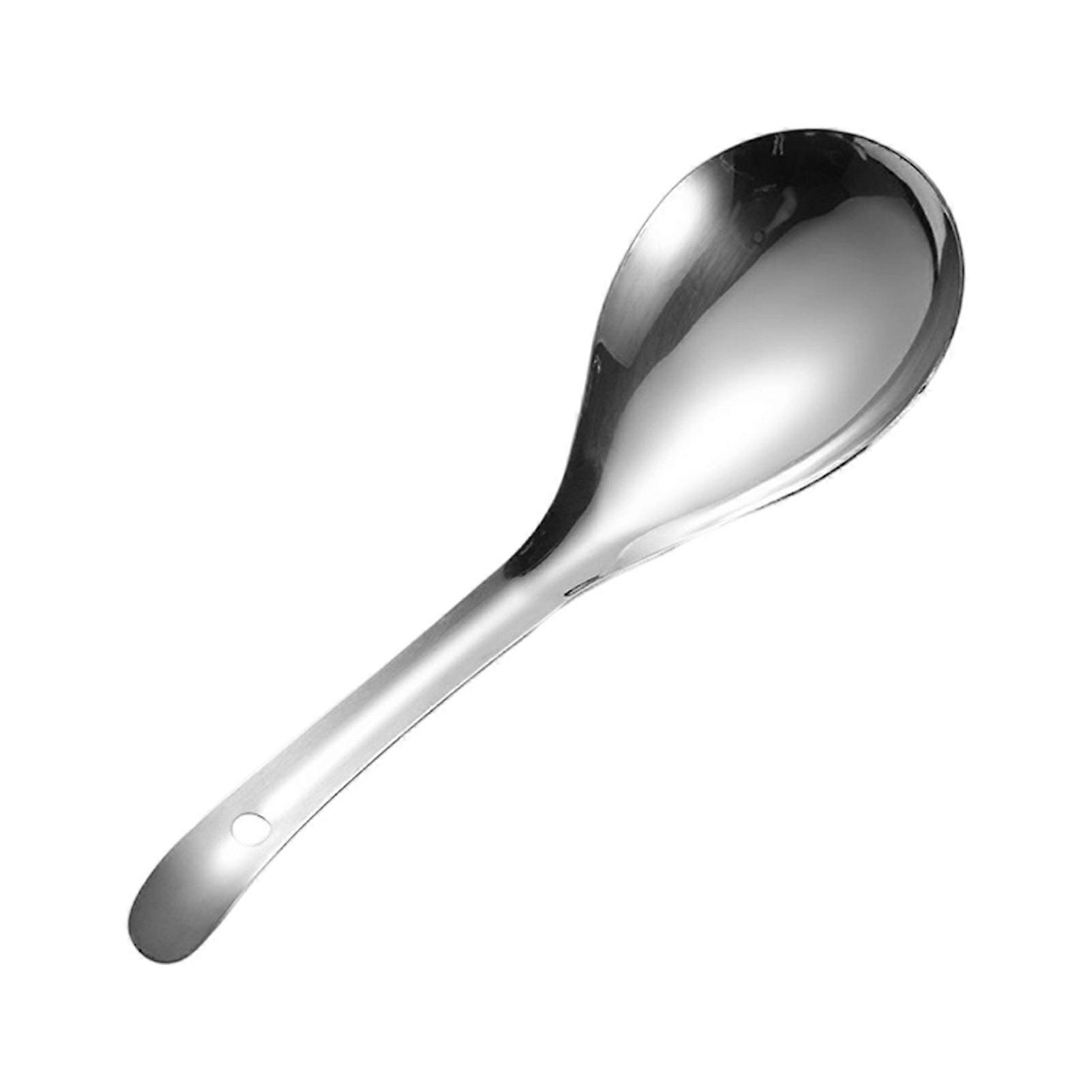 Large Serving Spoon - Thickened & Deep Head - for Soup & Rice