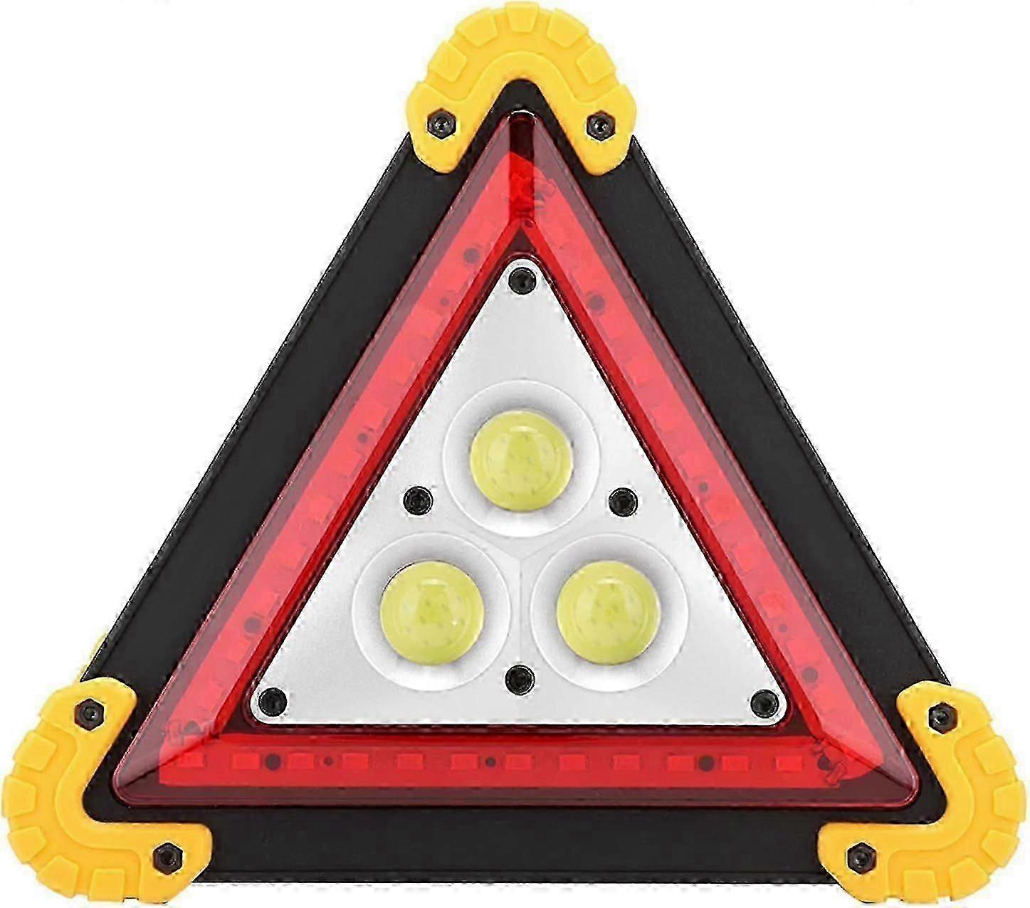 Car Warning Triangles, LED Multi-function Car Breakdown Triangle, Portable Warning Triangle Stop Sign compatible with Emergency Warning, 21*21*4cm