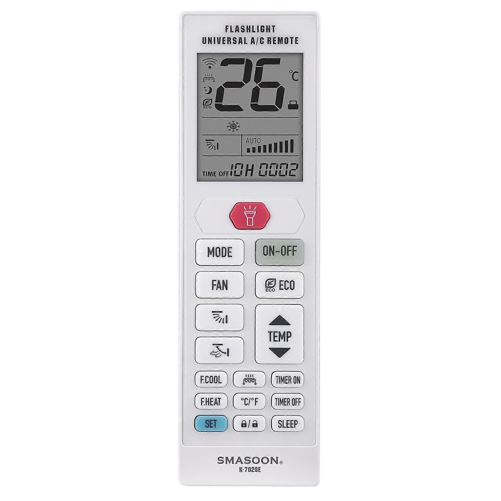 SMASOON K-7028E Universal Air Conditioner Remote Control