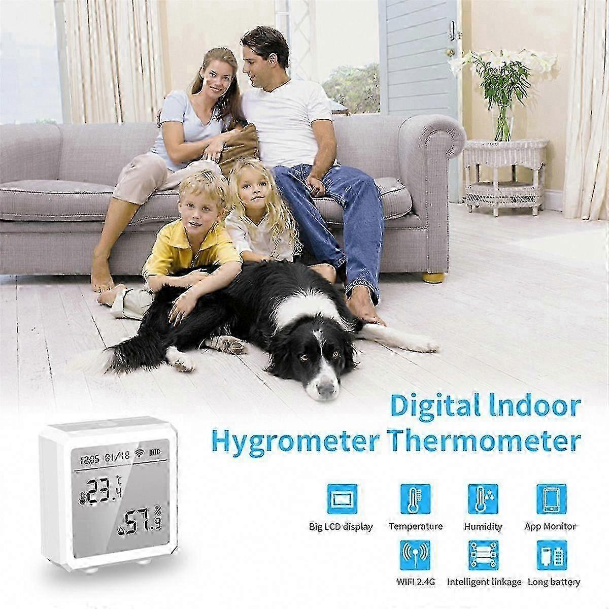 Tuya WiFi Temperature Humidity Sensor Smart Link Multifunction Detector