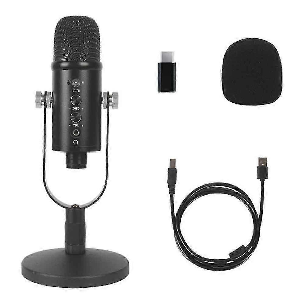 USB Microphone Professional Plug Play Studio Microphone with Stand A