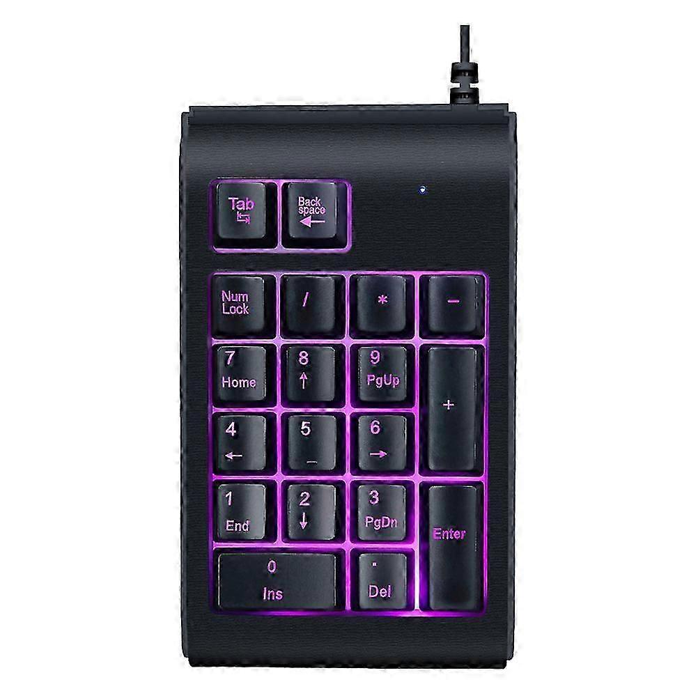 USB Numeric Mechanical Keyboard Single Hand Game Keyboard for Computer Use