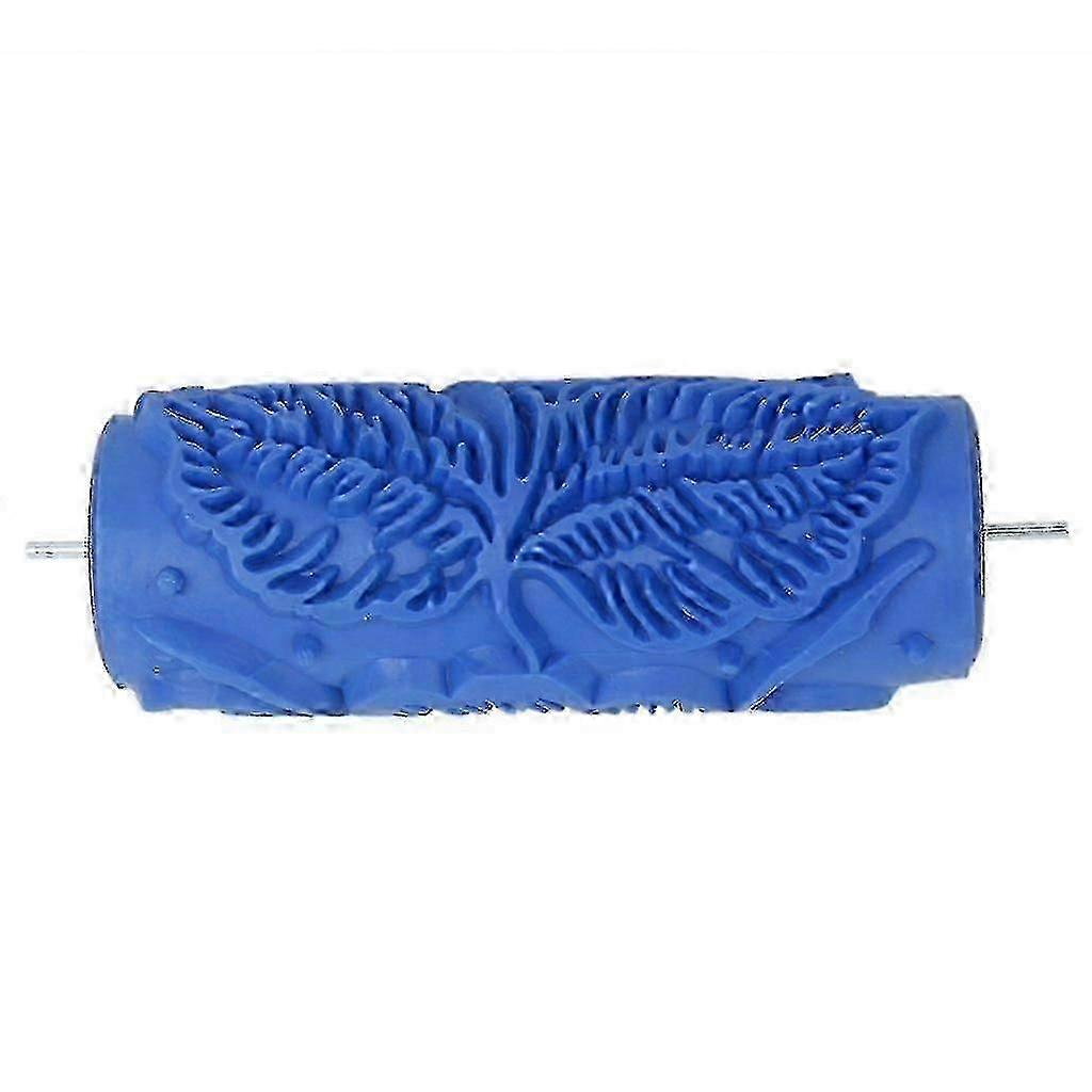 15cm Blue Floral Pattern Roller,x