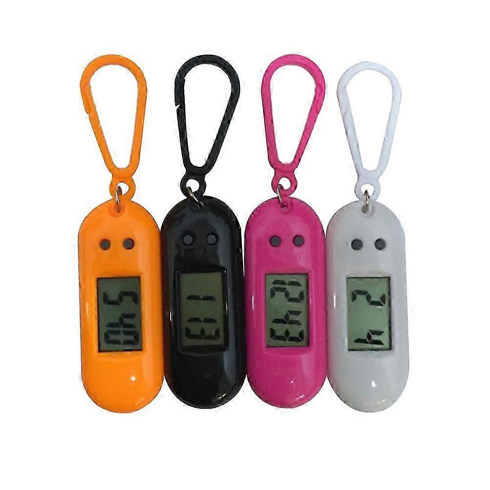 4Pcs Keychain Pocket Watch for Time Display Assorted Clip-on