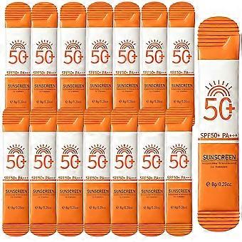 15 Stück Sonnenschutzmittel in Reisegröße, LSF 50, Mini-Sonnenschutzmittel für Gesicht und Körper, leicht und nicht fettend, kleine Sonnenschutzlotion für Reisen und Outdoor-Sportarten