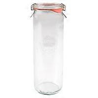 Cylindrical glass jar for preserves 600ml 1 unit