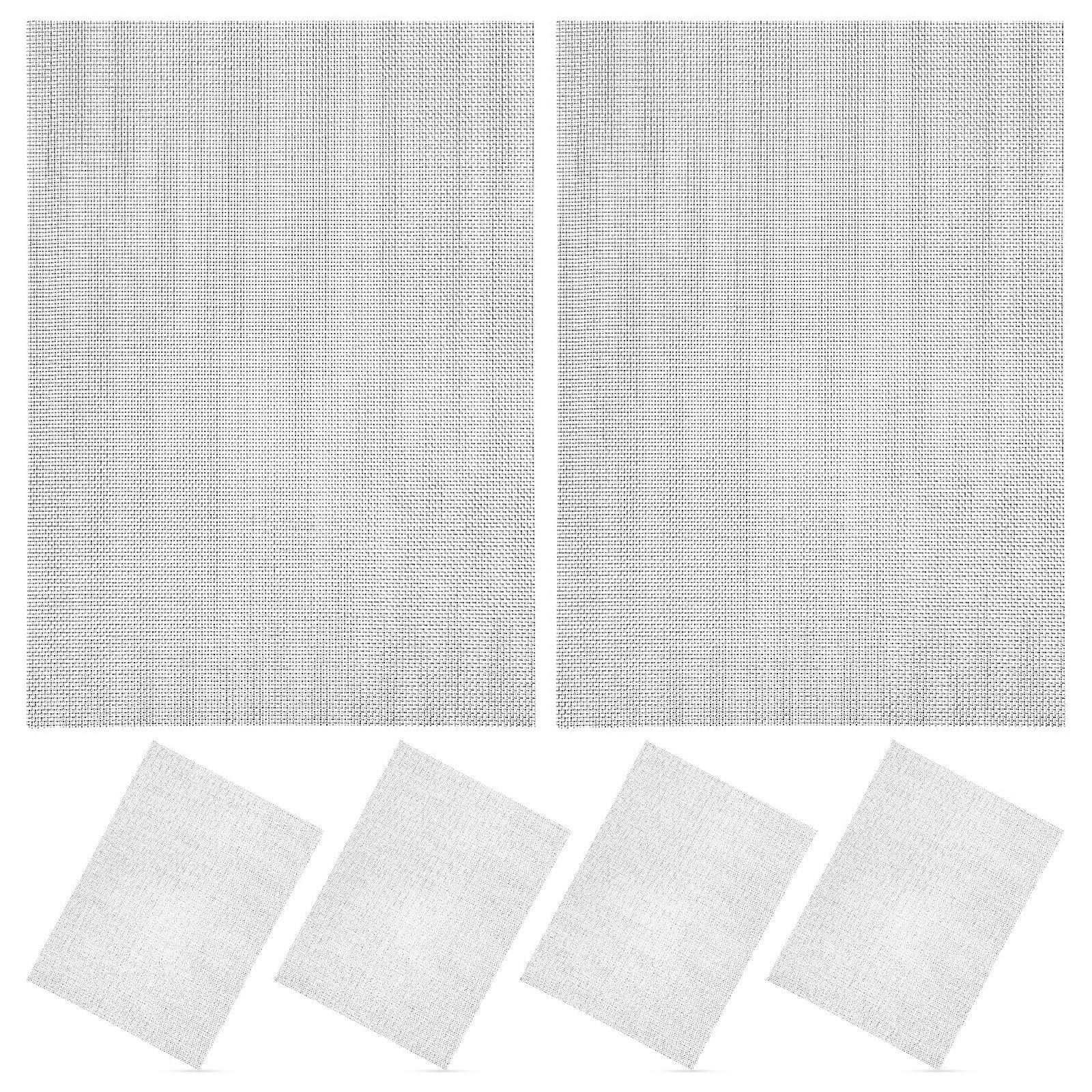 6 stk Mesh Screen Rustfritt stål Mesh Filter Vevd Mesh Sheets Screen Patch Mesh Wire Screen Window Screen Screen