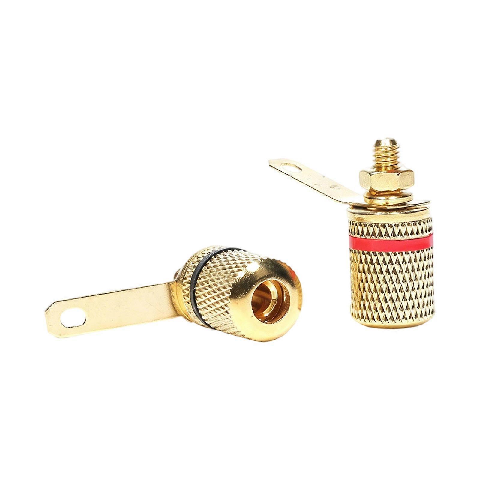 Precisely Engineered Speaker Terminals Connectors Binding Posts With 4Mm Thread For Stable And Long Last Performances Multicolor