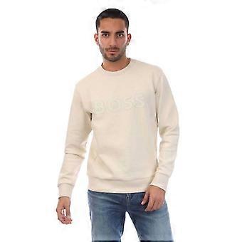 Boss Mens Logo Stretch Sweatshirt