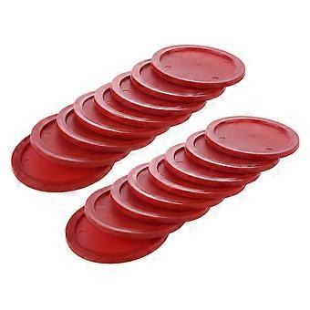Zestaw do Air Hockeya w kolorze czerwonym (16 krążków 63 mm Air Hockey)